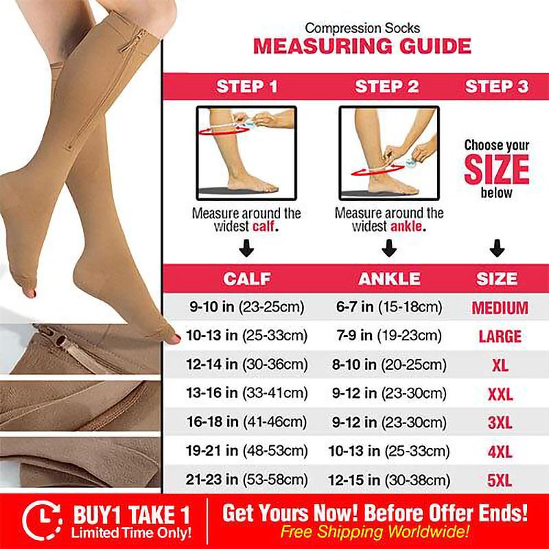 Easy Wear Zip Up Open Toe Sock - Socksya™