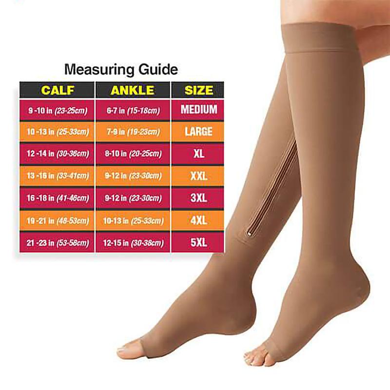 Easy Wear Zip Up Open Toe Sock - Socksya™