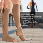 Load image into Gallery viewer, Easy Wear Zip Up Open Toe Sock - Socksya™
