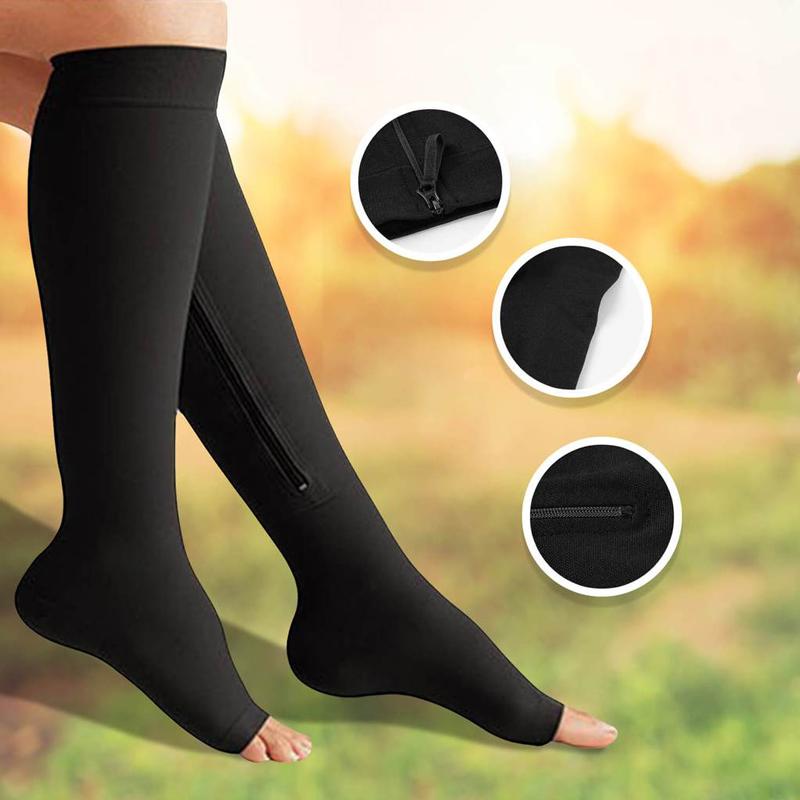 Easy Wear Zip Up Open Toe Sock - Socksya™